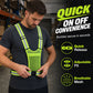 Gilet réfléchissant haute visibilité, équipement de course de sécurité réglable avec poche