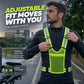 Gilet réfléchissant haute visibilité, équipement de course de sécurité réglable avec poche