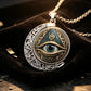 👁️ -50% ! ✨ Collier Pendentif Œil Omniscient Vintage – Alliage de Zinc – Or/Argenté – Design Mystérieux Rétro pour Quotidien et Soirées 🖤