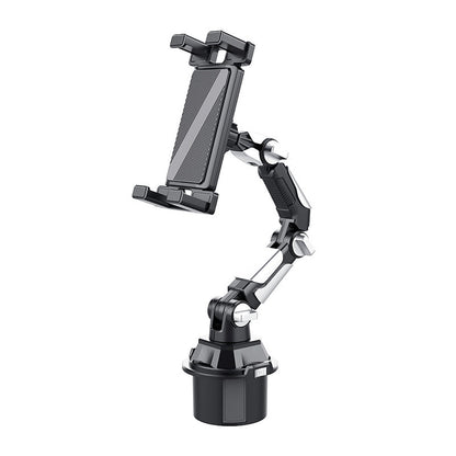 🚗📱 Support tablette pliable pour porte-gobelet – Fixation stable, rotation 360°, se replie en un clin d’œil, le copilote qui garde les yeux sur la route et les mains libres, même sur les routes sinueuses 🛣️👍
