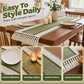 ✨ Elegant Fringe Table Runner