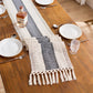 ✨ Elegant Fringe Table Runner