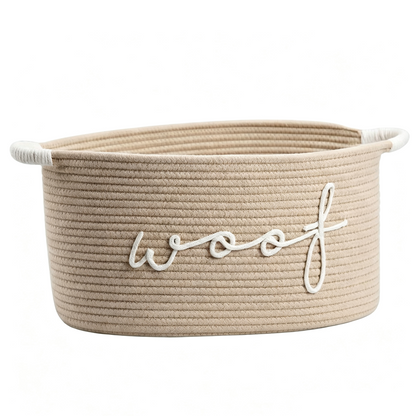 🧵 50% DE RÉDUCTION! 🐾 Panier de rangement tressé main – Matériau naturel, durable & élégant – Garde les jouets rangés & accessibles 🧸