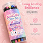 📢📢2 achetés = 1 offert !! ⏰  Set de 12 Stylos Nail Art – Double Pointe, Tracé Précis et 24 Couleurs