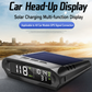 📢📢40 % DE RÉDUCTION !! ⏰HUD Solaire GPS pour Voiture – Double Charge & Détection de Vibration for Vitesse et Heure en Affichage Clair 🚗✨