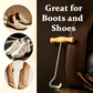 👞✨ Chausse-pied en T en acier inoxydable – Poignée ergonomique, solide et durable, enfilez vos chaussures sans vous baisser ni abîmer le talon, le confort au quotidien 🏠💪