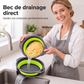 📢📢40 % DE RÉDUCTION !! ⏰ Passoire pliable multifonction – Égouttoir avec base de vidange, compacte et pratique, lavez et égouttez vos aliments sans encombrer votre cuisine, puis rangez-la à plat 🌿👌