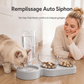 🐶🐱 -60% ! 🥣Gamelle Surélevée 2 en 1 pour Animaux – Design Incliné, Remplissage Automatique & Base Antidérapante.