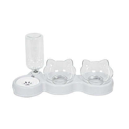 🐶🐱 -60% ! 🥣Gamelle Surélevée 2 en 1 pour Animaux – Design Incliné, Remplissage Automatique & Base Antidérapante.