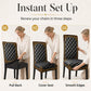 🪑🧼 Housse de chaise extensible – Lavable et ajustable, protège et relooke vos chaises en un clin d’œil, pour une salle à manger toujours impeccable 🏠✨