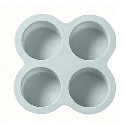 📢📢40% DE RÉDUCTION !! ⏰ Moule rond en silicone de 10 cm pour friteuse à air – 3 ou 4 cavités, démoulage facile et cuisson polyvalente