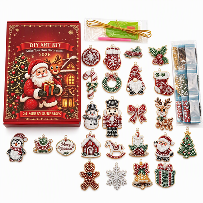 📢📢40% DE RÉDUCTION !! ⏰Kit DIY Décorations Calendrier de l'Avent 24 Jours🎄🎅📅