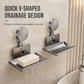 📢📢-50% DE RÉDUCTION !! ⏰Porte-Savon à Ventouse : Drainage en V, Aluminium Antirouille, Sans Perçage, Fixation par Torsion🧼