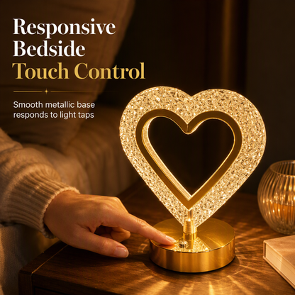 📢📢50% DE RÉDUCTION !! ⏰Veilleuse Tactile Rechargeable en Cristal - Lampe de Chevet d'Ambiance 3 Couleurs à Intensité Variable