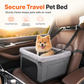 🐶🚗 Panier de voyage sécurisé pour chien, -50 % ! Armature métallique robuste, tissu Oxford imperméable et laisse de sécurité pour protéger votre chien et vos sièges 🛡️