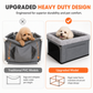 🐶🚗 Panier de voyage sécurisé pour chien, -50 % ! Armature métallique robuste, tissu Oxford imperméable et laisse de sécurité pour protéger votre chien et vos sièges 🛡️