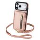 📢📢40 % DE RÉDUCTION !! ⏰Étui portefeuille bandoulière à rabat double pour téléphone portable