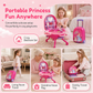 📢📢 -50 % 🎀 Valise coiffeuse de maquillage factice pour enfants : coffret de jeu d’imitation portable pour filles