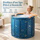 🛁 50% DE RÉDUCTION! ✨ Baignoire pliable – 6 couches isolantes & bain spa immersif ✨