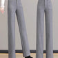 Pantalon droit thermique à taille haute pour femmes