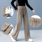 Pantalon décontracté et élégant à jambes larges avec cordon de serrage