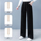 Pantalon décontracté et élégant à jambes larges avec cordon de serrage